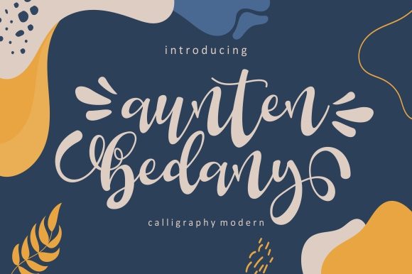Aunten Bedany Font: Elegant Branding for Small Business