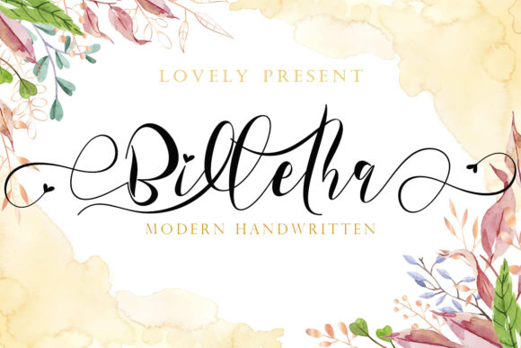 Billetha: A Handwritten Font for Craft and Design