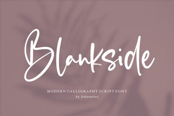 Blankside: A Charming Handwritten Font for Crafters