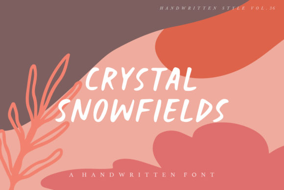 Crystal Snowfields: A Handwritten Font for Web Design