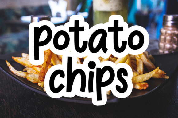 Discover the Charm of Potato Chips: A Quirky Handwritten Font