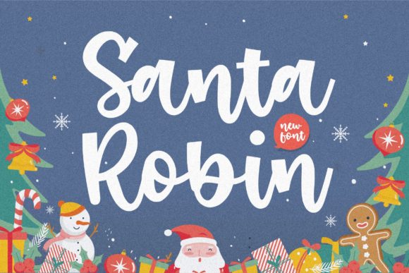 Discovering Santa Robin: A Charming Handwritten Font for Your Editorial Projects