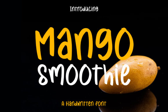 Enhance Your Brand with Mango Smoothie Font