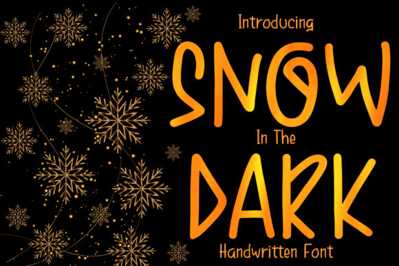 Enhance Your Web Design with Snow in the Dark Font