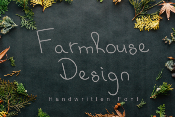 Farmhouse Design: A Handwritten Font for Engaging Visuals