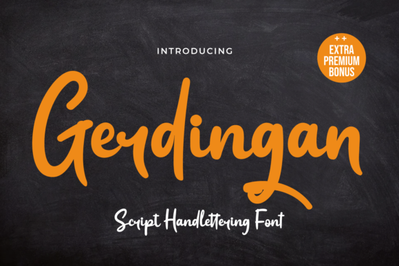 Gerdingan: A Sweet Brushed Handwritten Font for Web Design