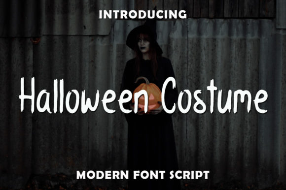 Halloween Costume: A Charming Handwritten Font for Crafters