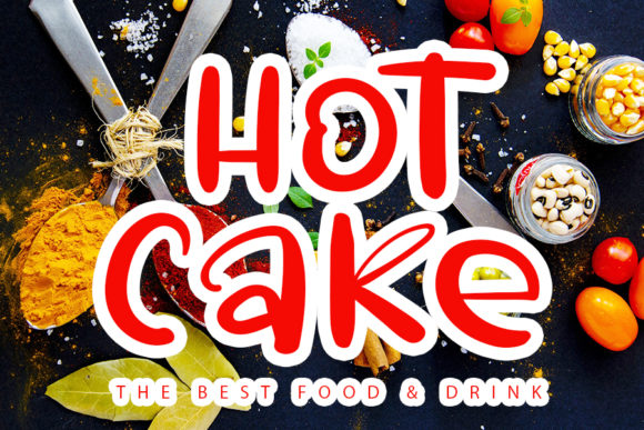 Hot Cake Font: Bold Handwritten Type for Makers