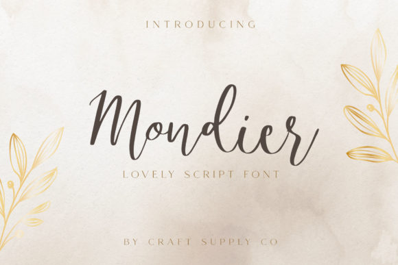 Introducing Mondier: A Versatile Cursive Font for Branding