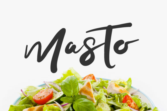 Masto: A Bold and Relaxed Handwritten Font for Web Design