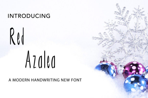 Red Azalea Font: A Cute Handwritten Typeface for Crafters