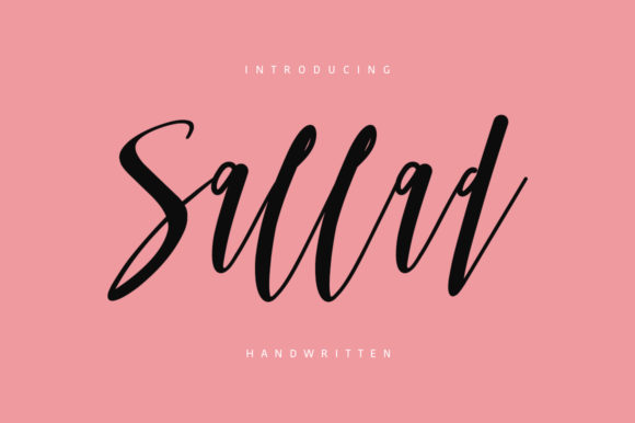 Sallad: A Charming Handwritten Font for Crafters
