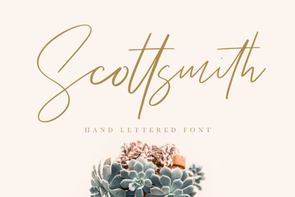 Scottsmith: A Premium Script Font for Crafters and Creators
