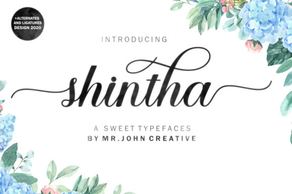 Shintha: A Delicate and Elegant Font for Web Design