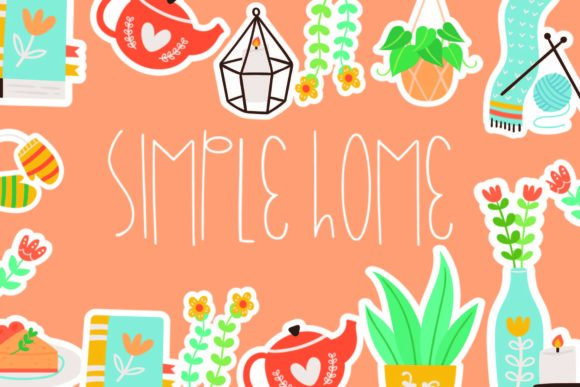Simple Home: A Delicate Handwritten Font for Editorial Design
