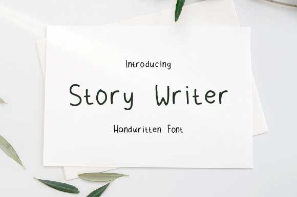 Story Writer: A Versatile Handwritten Font for Creative Projects