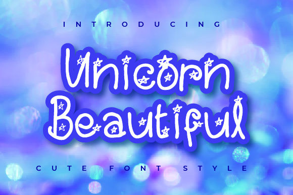 Unicorn Beautiful Font: A Sweet Handwritten Typeface for Editorial Design